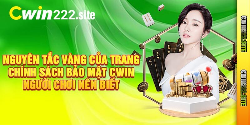 Nguyên Tắc Vàng Của Trang Chính Sách Bảo Mật Cwin – Người Chơi Nên Biết